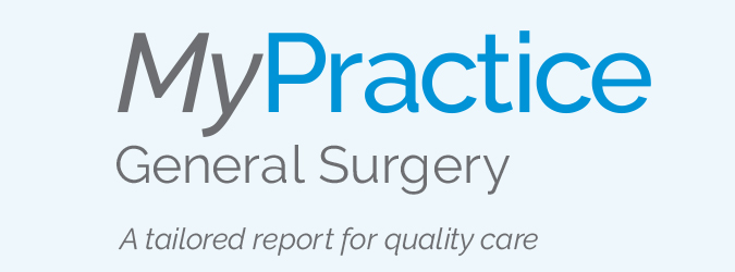 Wordmark for MyPractice general surgery report