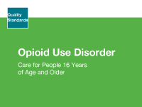 The clinical guide cover for Opioid Use Disorder