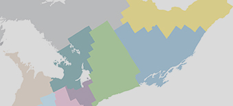 Map of Ontario’s regions